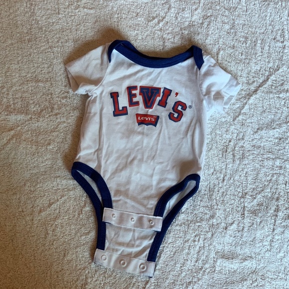 Levi's Classic White and Navy Bodysuit - Picture 1 of 2